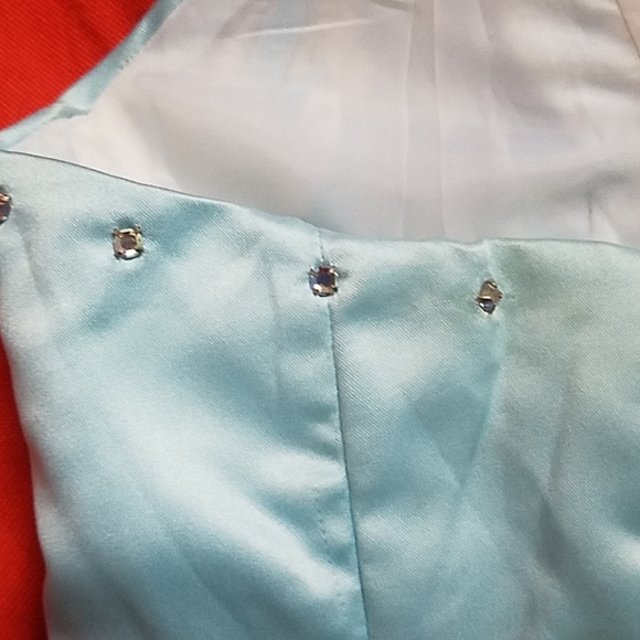 Vintage 2000s Y2K prom dress ice blue - Picture 5 of 8